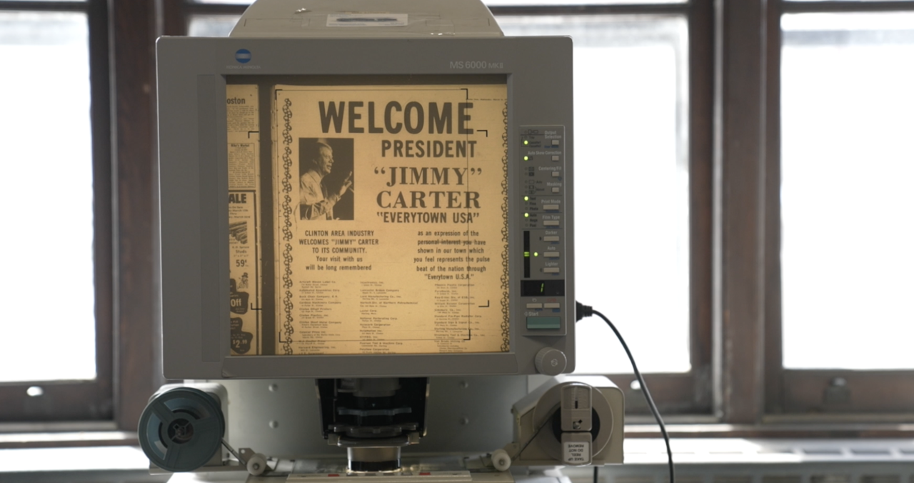 Former President Jimmy Carter's visit to Clinton, Massachusetts. 