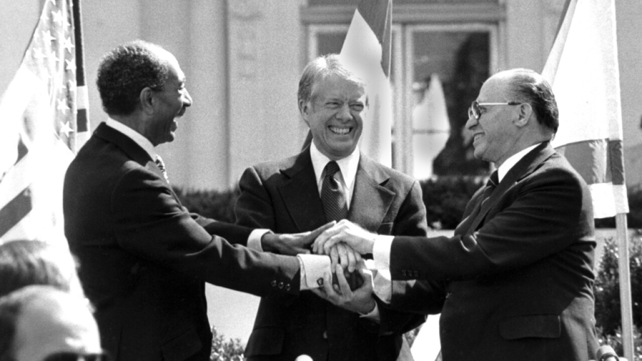 APTOPIX AP Was There Camp David Peace Agreement Jimmy Carter