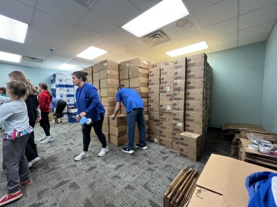 Operation Secret Santa builds 1,014 meal boxes