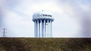 Flint Michigan water tower